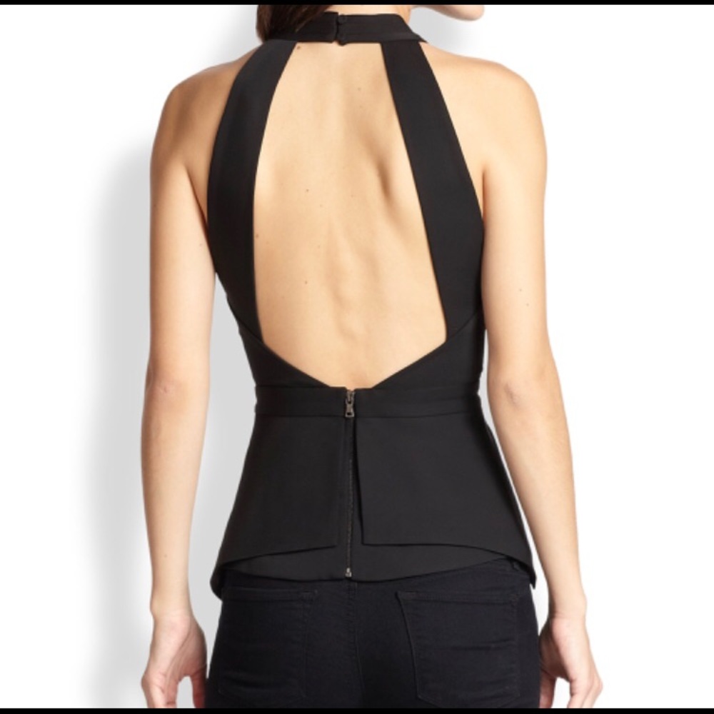 BGBGMAXAZRIA REMMIE OPEN BACK PEPLUM - Picture 2 of 4